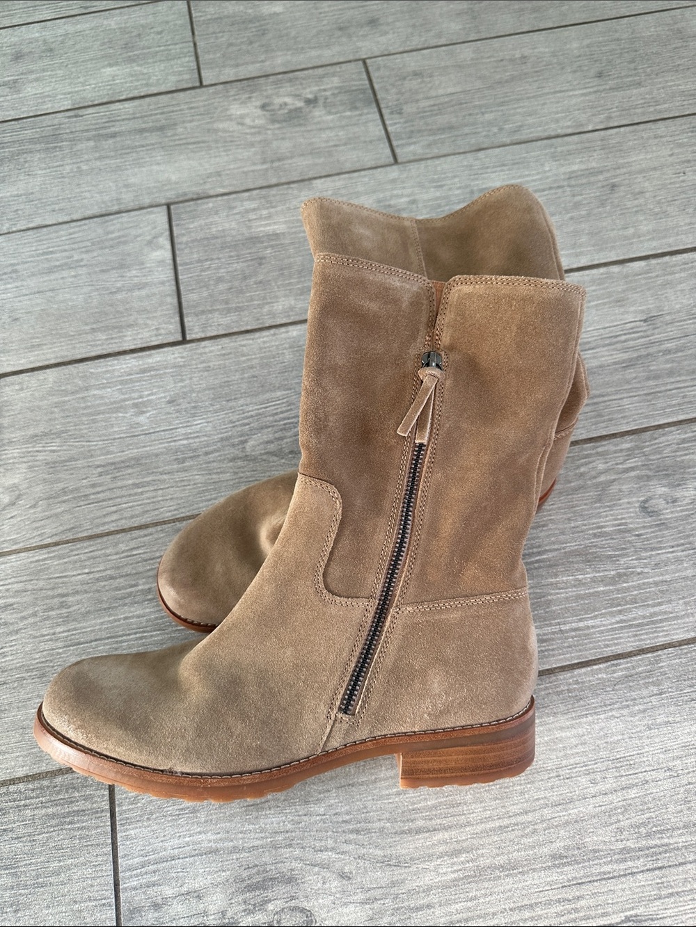 Söfft Betty Waterproof Barley Suede Mid-Calf Boots New! - Picture 11 of 12